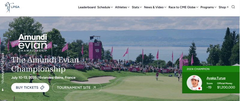 女子ゴルフツアー メジャー